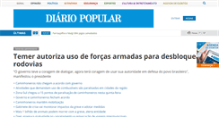 Desktop Screenshot of diariopopular.com.br