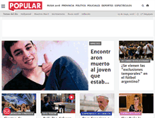 Tablet Screenshot of diariopopular.com.ar